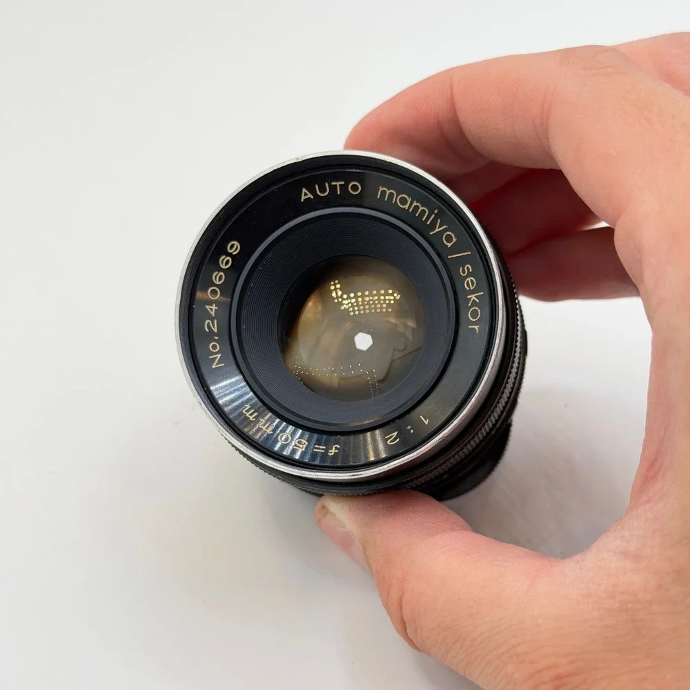 Auto Mamiya Sekor 50mm f2 M42 Screw Mount Lens Vintage Japan Debris + Fungud